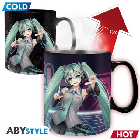 Abystyle hatsune miku - mug heat change - 460 ml - hatsune miku - cardboard
