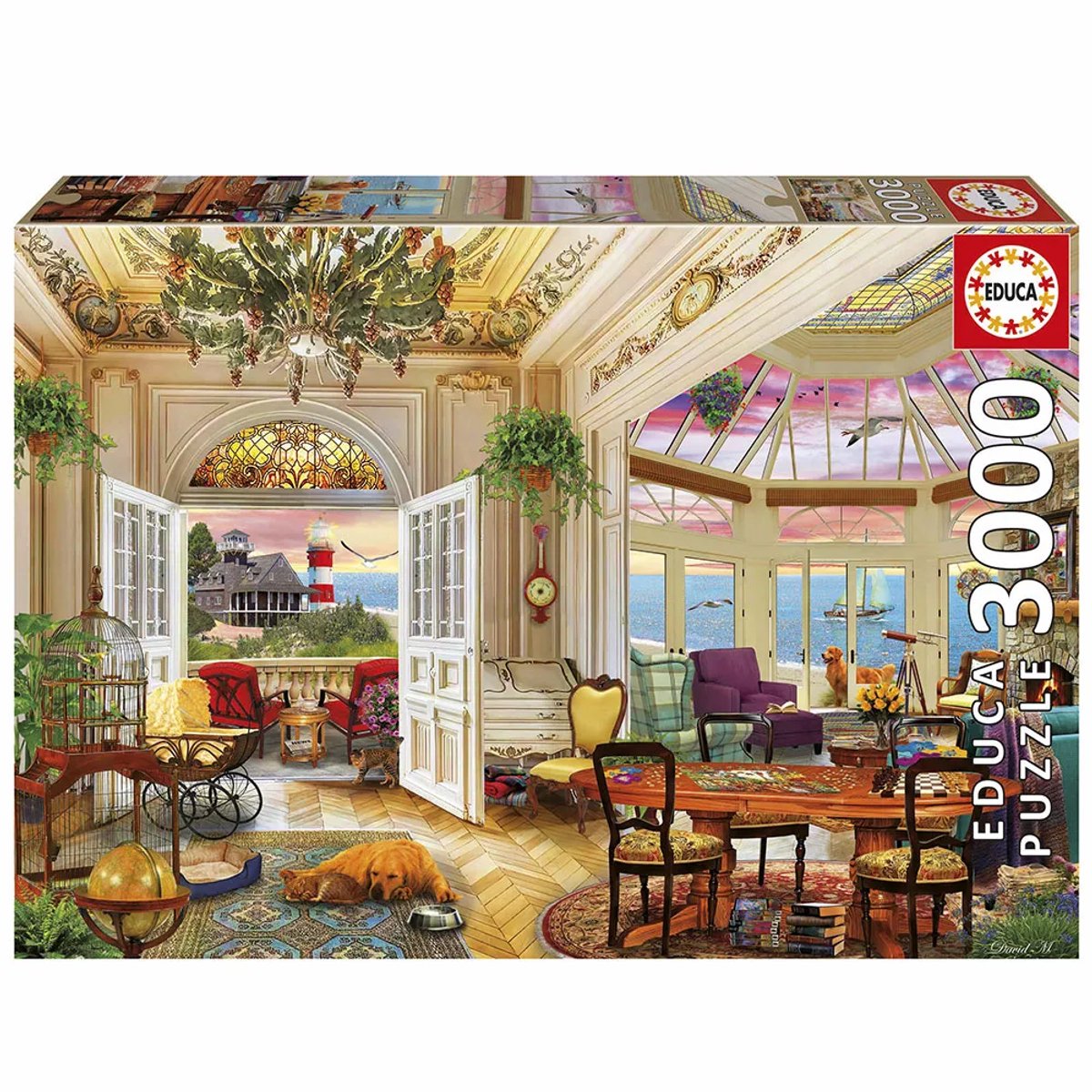 Educa puzzel leven aan de kust 3000 stukjes legpuzzel multicolour.