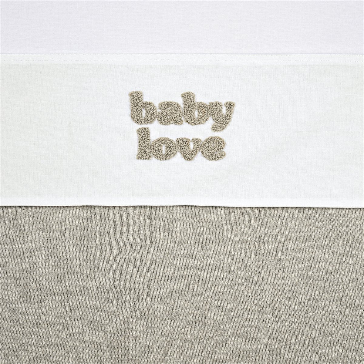 Meyco baby baby love wieglaken - sand melange - 75x100cm - 0.3 tog