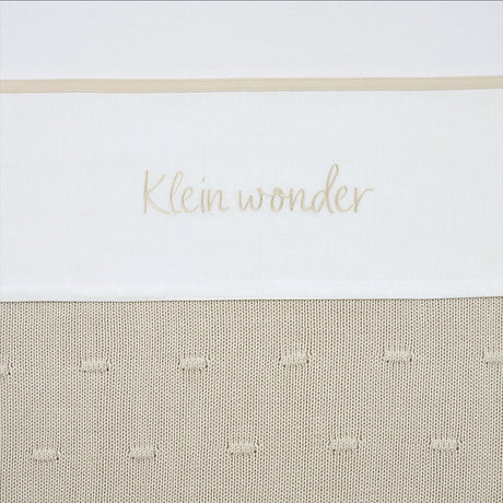 Meyco baby klein wonder wieglaken - soft sand - 75x100cm - 0.3 tog