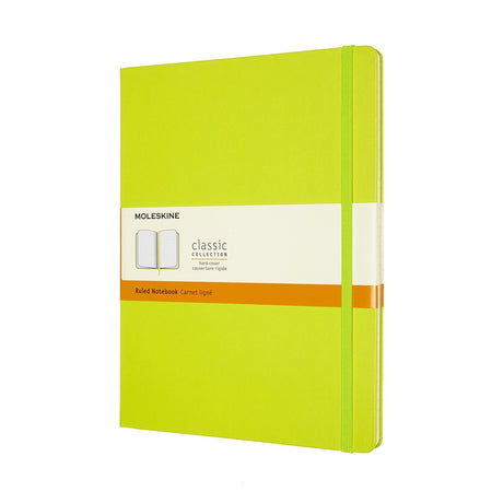 Moleskine classic notitieboek - extra large - hardcover - gelinieerd - citroen groen