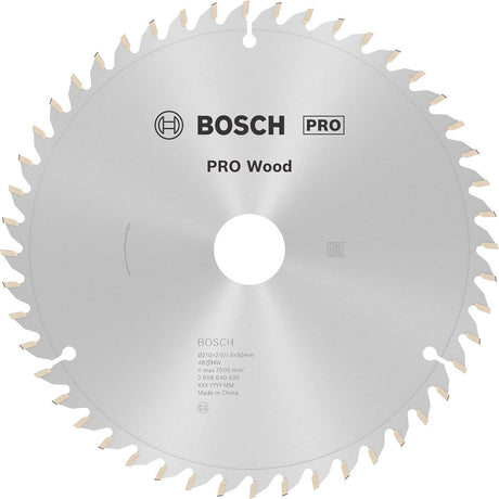 Bosch pro wood cirkelzaagblad, 210 x 2 x 30 mm