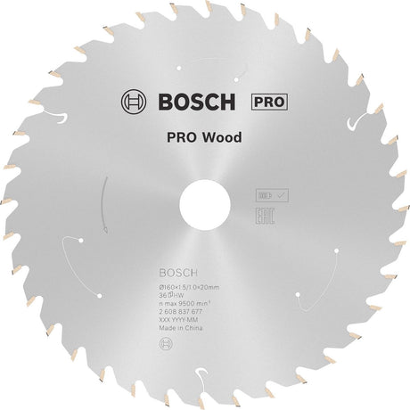 Bosch pro wood accuzaagblad voor cirkelzagen 160 x 1,5 x 20 mm - ...