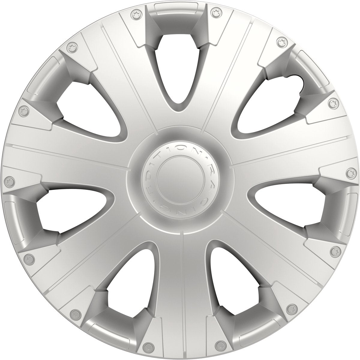 Carpoint wieldoppen racing 13 inch abs zilver set van 4