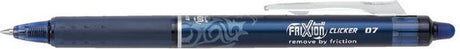 Pilot frixion ballpen 0.7mm clicker – doos van 12 stuks - blauw zwart
