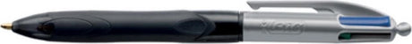 Bic balpen 4 colours grip pro - 1 stuk - punt 0.4 mm