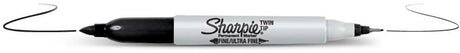 Sharpie twin tip permanent marker zwart