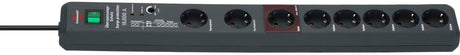 Brennenstuhl secure-tec overspanningsbeveiliging 19.500 a 8-voudig antraciet 3m h05vv-f 3g1,5 main-follow