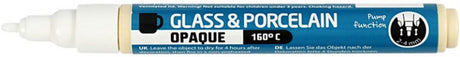 Creativ company cc glas- en porseleinstift dekkend wit