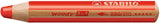 Stabilo woody 3 in 1 - multitalent potlood - rood - per stuk