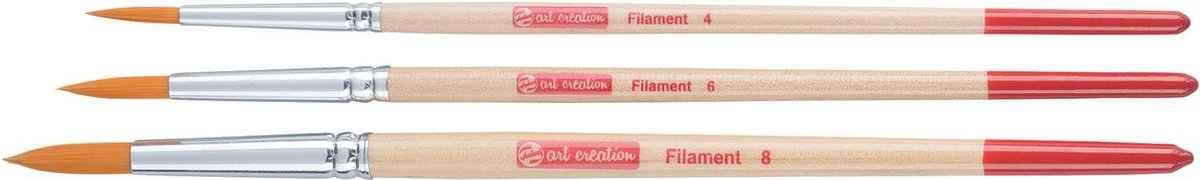 Talens art creation aquarelpenselenset v 3 rond - polyester