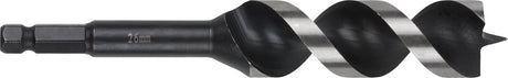 Wolfcraft - 26mm slangenboor voor houtbalken - 165mm - zeskantschacht houtboor - hex - boor voor hout - 7139000