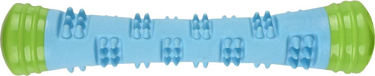 Flamingo spector - speelgoed honden - hs tpr spector stick blauw groen 23cm - 1st - 129929 - 1st