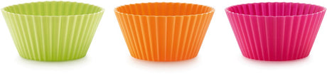 Lékué bakvorm muffins ø 7 cm - set van 12 - siliconen - mixed