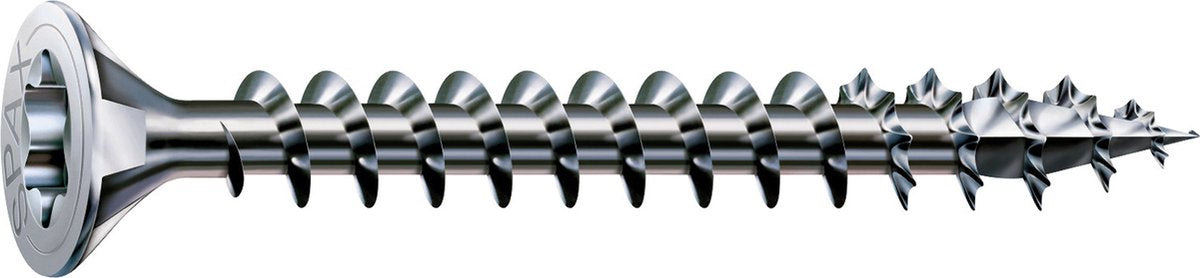Spax universele schroef, 5 x 50 mm, 180 stuks, volledig van schroefdraad voorzien, verzonken kop, t-star plus t20, 4cut, wirox - 8000000287916