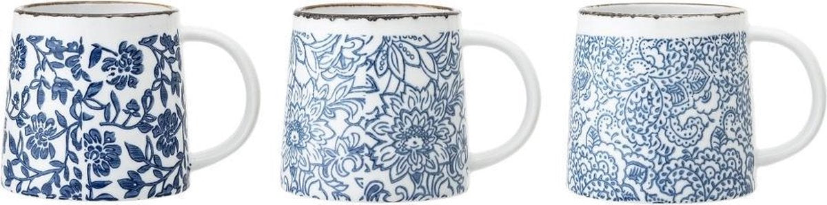 Bloomingville mok molly blauw steen
