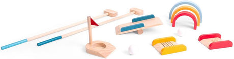 Bs toys houten golfset - buitenspeelgoed voor kinderen - minigolf - midgetgolf - golfset kinderen - buiten speelgoed - buitenspel - buiten spellen - tuin speelgoed - houten speelgoed - cadeau kind