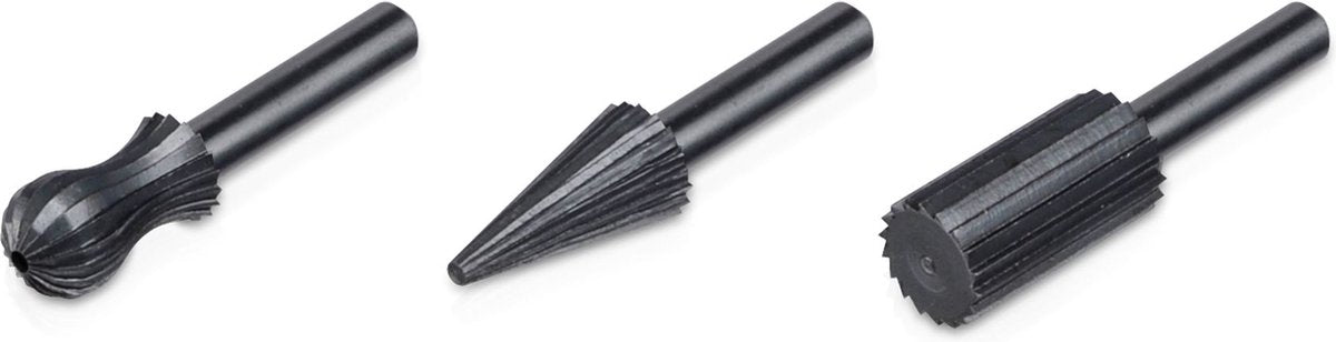 Kreator - accessories - krt017005 - roterende raspen - hout-metaal - 3 st.