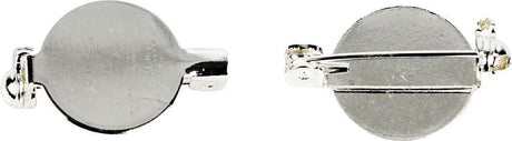 Creativ company https: www.cchobby.nl brochespeld-d-20-mm-verzilverd-5-stuk-1-doos