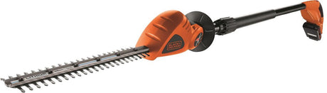 Black+decker lichtgewicht lithium heggenschaar op steel. 18v. 2.0ah. autonomie 100m2 - gtc1843l20-qw