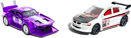 Hot wheels - pull-back speeders - set van 2 speelgoedauto's - schaal 1:43