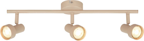 Briloner b.k.licht tapp - opbouwspot - plafondspot (plafondlamp) - 3x gu10 fitting - taupe beige - 47.5 cm
