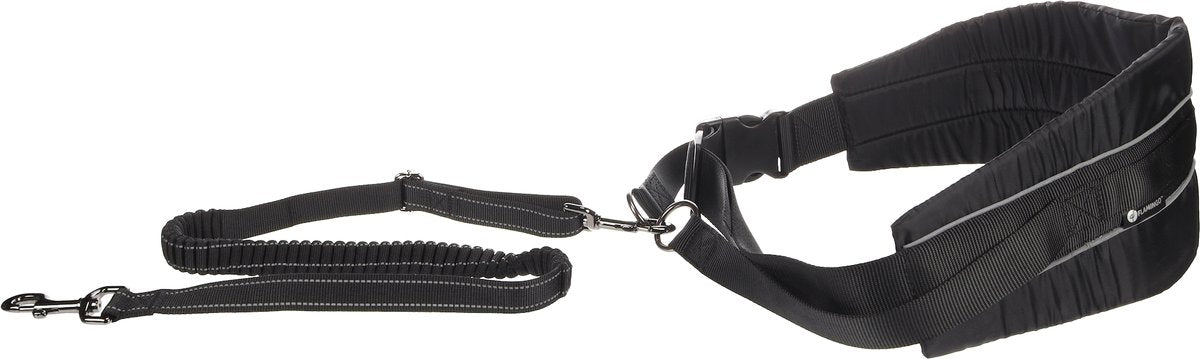 Flamingo canicross - hondentuig - one size - zwart;wit