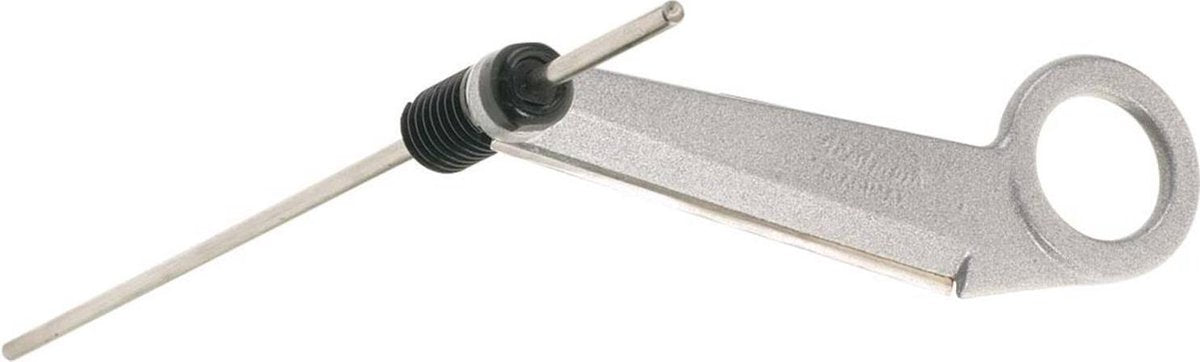Westmark spiraalsnijder met lange centreerstaaf, lengte: 24 cm, roestvrijstalen mes aluminium, zilver grijs, 51302260