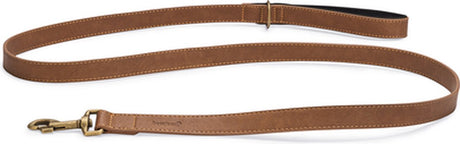 Beeztees balacron ax - hondenriem - kunstleer - bruin - 180x2 cm
