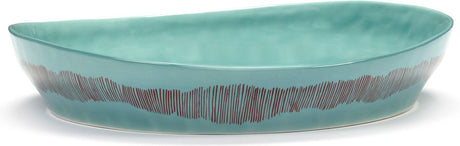 Serax - ottolenghi feast - serveerkom s - azurblauw rood - 30 ø