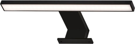 Briloner dun - led spiegellamp - spiegelverlichting badkamer - neutral wit licht 4.000k - 5w - 500lm - zwart - 30cm