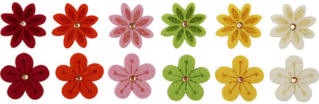 Creativ company https: www.cchobby.nl bloemen-van-vilt-met-strassteen-d-30-mm-dikte-2-5-mm-12-stuk-1-doos