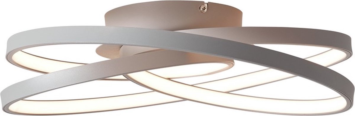Brilliant labyrinth - plafondlamp - led 42w - grijs