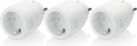 Deltaco smart home 3x slimme draadloze stekker - wifi - 10a - 2400w - timer - wit
