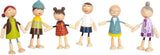 Small foot - houten poppenhuis familie buigbaar, 6st.