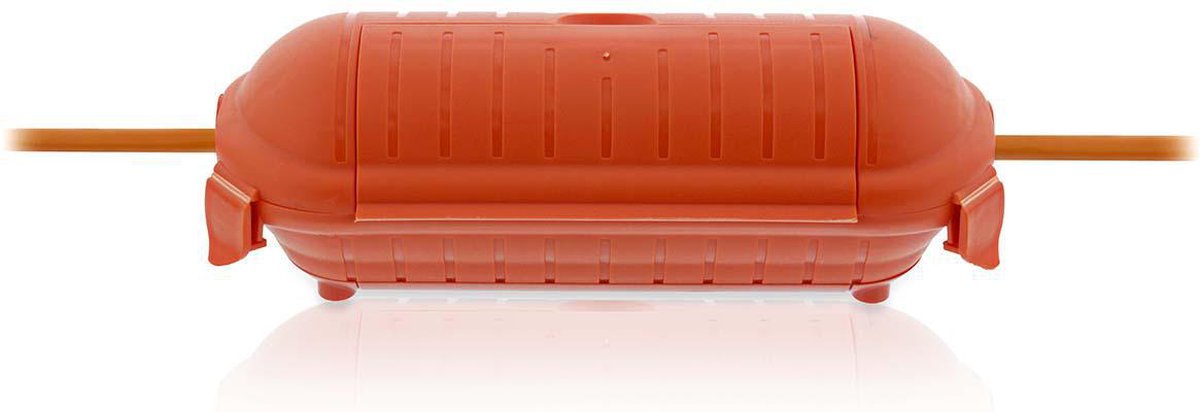 Nedis stekkerbox - ip44 - kunststof - oranje