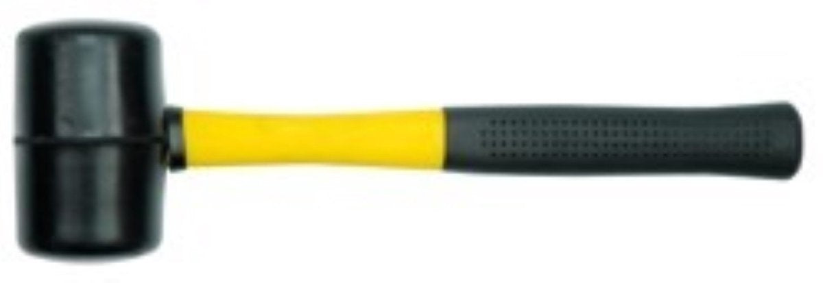 Vorel - rubber hamer - 1200g - fiberglas handvat - tuv gs