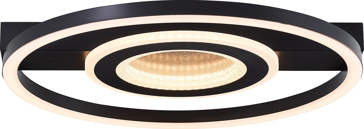Brilliant queens - plafondlamp - led 26w - 3000k - zwart