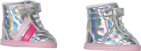 Baby born sneakers zilver - 43cm