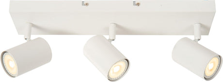 Lucide amigo - plafondspot (plafondlamp) - 3xgu10 - wit