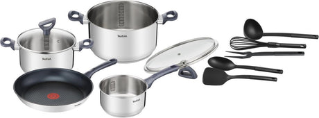 Tefal daily cook - pannenset - 11-delig - inductie - rvs - geschikt voor alle warmtebronnen