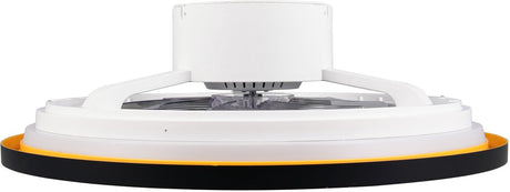 Rl live your light reality varpula - ventilator - zwart-goud - incl. 1x smd 28 w - afstandsbediening - geintegreerde dimmer - traploos instelbare lichtkleur - zomer- en wintermodus - 6 snelheidsniveaus