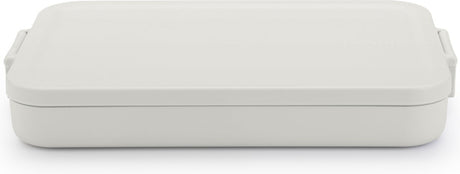 Brabantia make take lunchbox broodtrommel - plat - kunststof - light grey