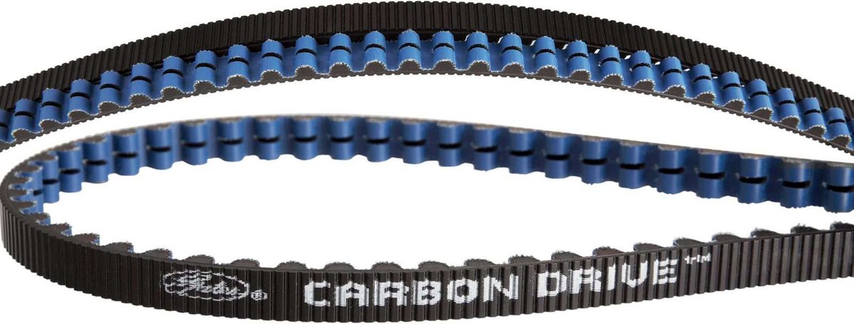 Gates cdx belt carbon drive 118 tands zwart blauw tandriem