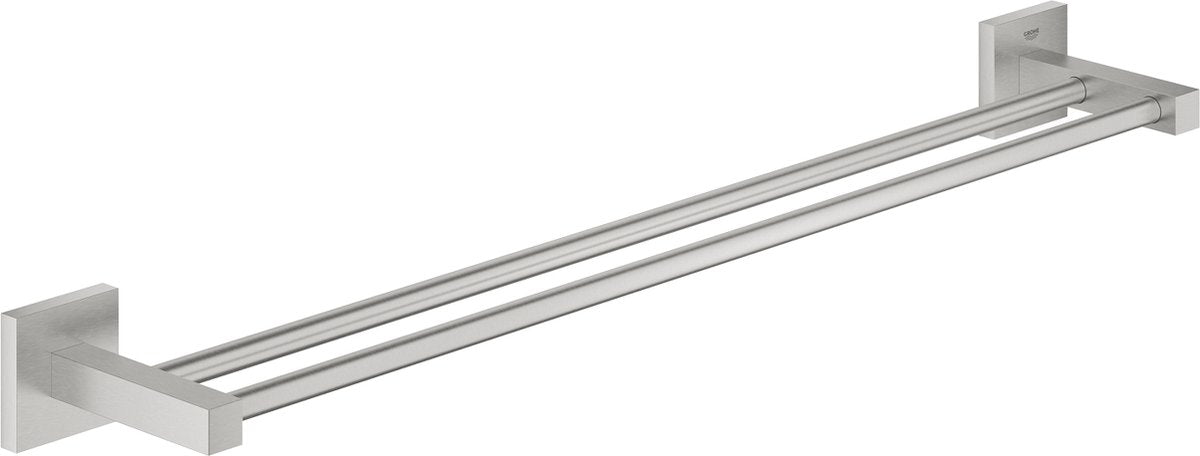 Grohe start cube dubbele handdoekhouder - supersteel (rvs look) 41104dc0