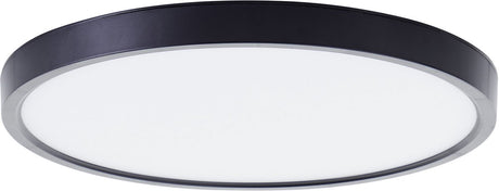 Brilliant lotti - plafondlamp - ø 30 cm - led 21w - 2500lm - 3000k - rgb - dimbaar - afstandsbediening - timer - nachtlicht - tuya - zwart