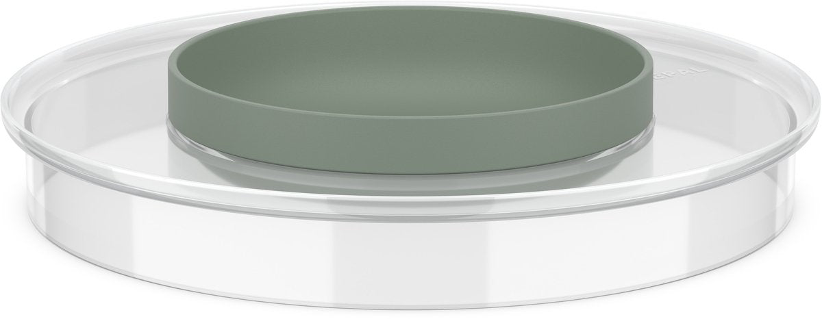 Mepal spatdeksel beslagkom voor 3000 ml chef it - inclusief klein bakje van 250 ml - schaal - vaatwasmachinebestendig - bakspullen - nordic sage
