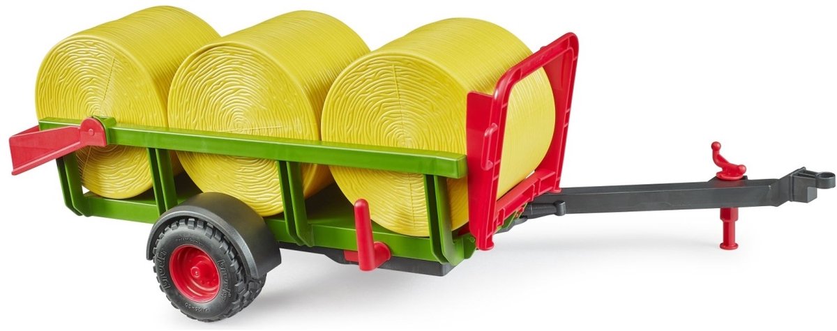Bruder ronde balen verzamelaar speelgoed landbouwmachine.