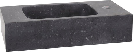 Differnz bombai fonteinbak 40x22x9cm natuursteen zwart
