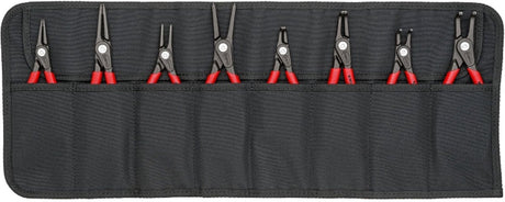 Knipex 00 19 58 v02 precisie-borgveertang set geschikt voor borgringen binnen- en buitenringen 12-25 mm, 19-60 mm 10-25